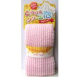 日本进口 细腻泡沫沐浴巾粉色
