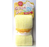 日本进口 细腻泡沫沐浴巾黄色
