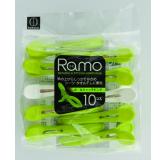 Ramo 抓杆夹子10P 绿色/白色