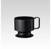 一次性杯用杯托 需配合特定塑料杯使用 5个装（黑色）