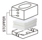 ISETO 可调整高度抽纸收纳盒 原产地：日本