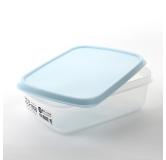 SANADA 密封可叠放食品保鲜盒 1.35L 淡蓝色 原产地：日本