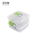 NAKAYA 塑料保鲜盒密封盒2个装250ml 原产地：日本