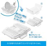 SANKO-P 塑料沥水篮 白色 原产地：日本