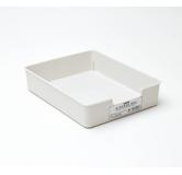 SANADA 浅宽型物品收纳盒 灰白色 原产地：日本